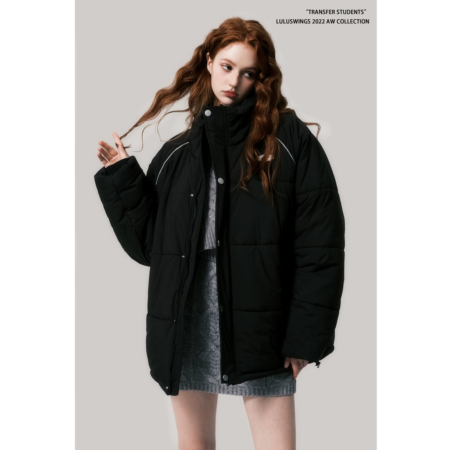 Casual Down Coat - Sports Style Wide Loose