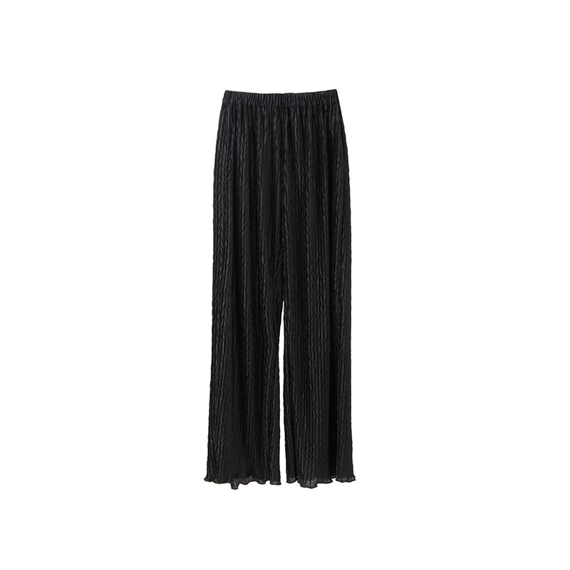 Silky Pleated Casual Pants