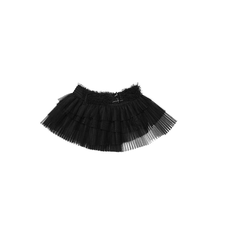 Layered Irregular Mesh Skirt – Gender-Neutral Design Statement
