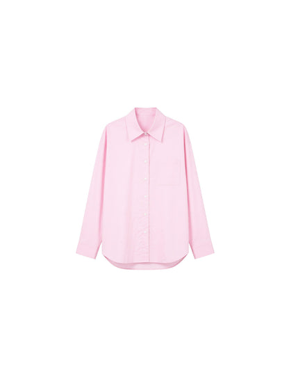 Relaxed Cotton Button-Up Shirt