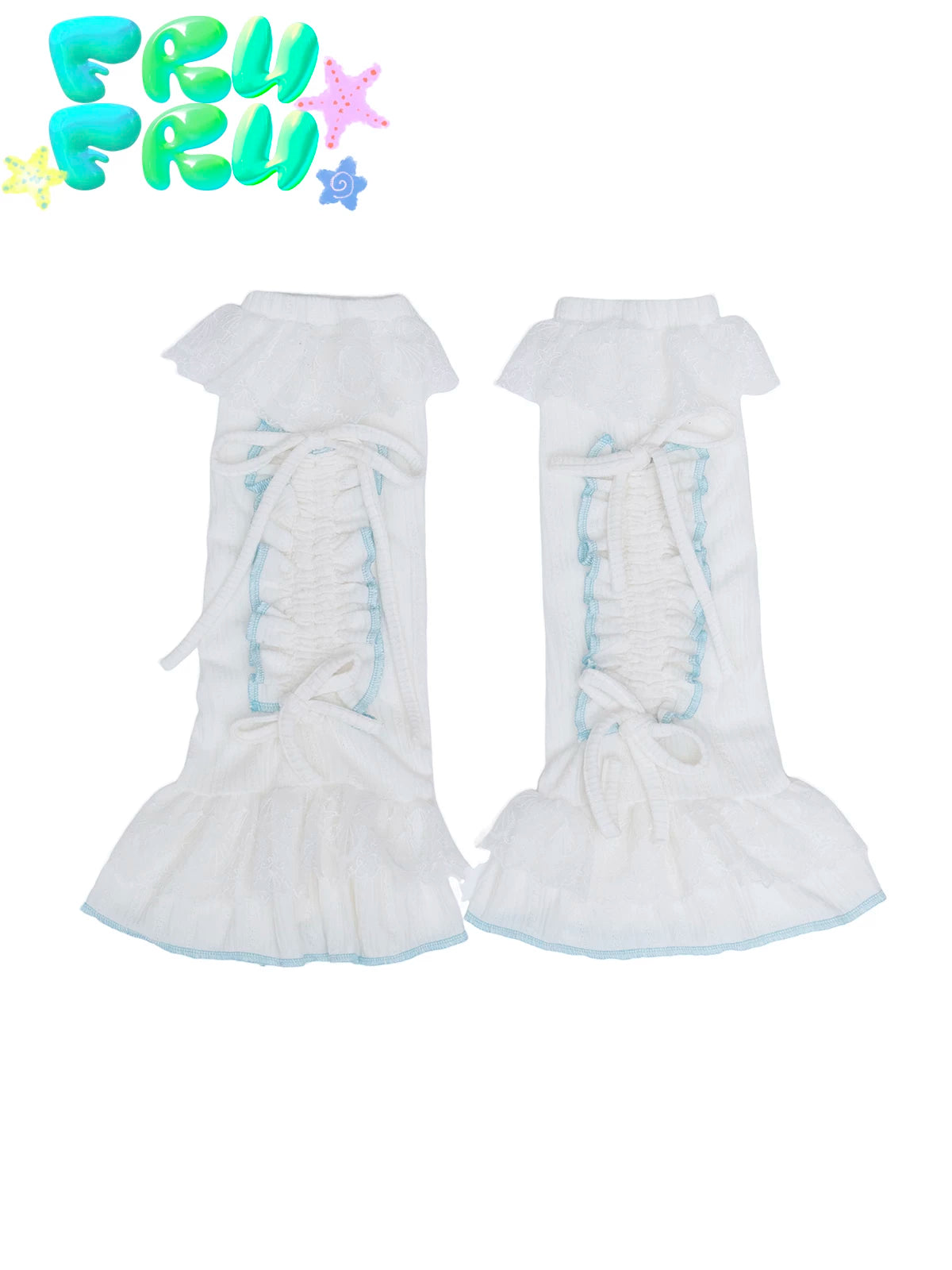 Gollum Store Original Design Girls' Y2K Summer White Lace Lace Sweetheart Sock Covers