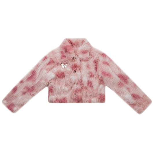 Velvet Plush Fur Coat | High-End Retro Design for Autumn/Winter