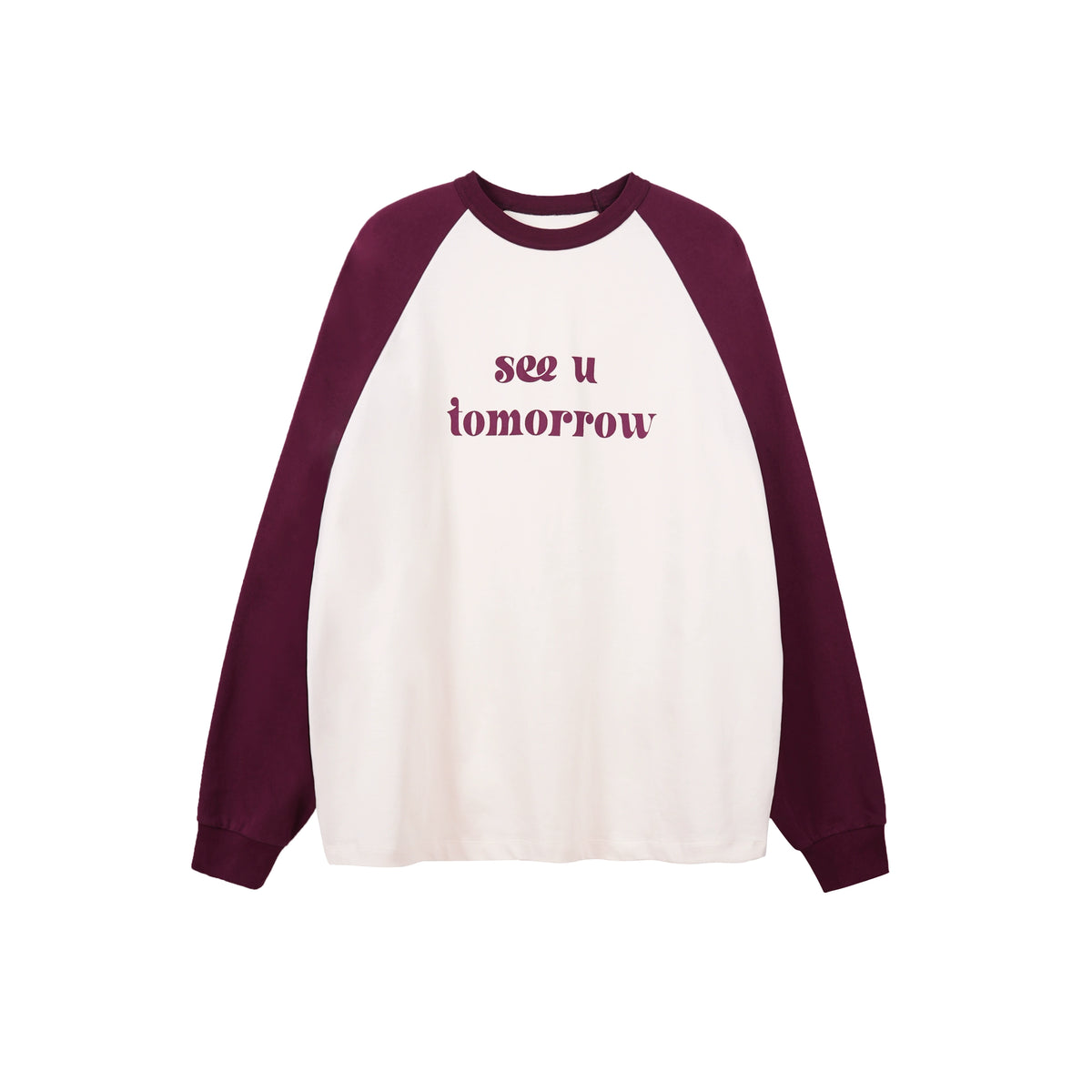 Raglan Sleeves Letter Print T-Shirt