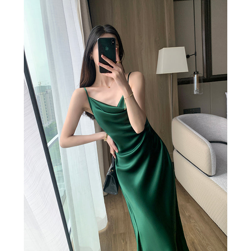 Green Split Dress