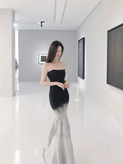 Denim Fishtail Wrap Skirts – High-End Herringbone Luxe Birthday Designs