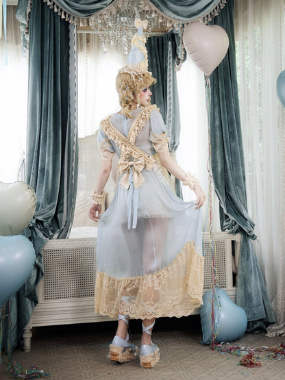 Baby Blue Rococo Lace Dress | French Doll Princess Dress