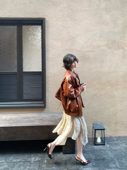 Afternoon Refinement Asymmetrical Hem Mini Dress – Retro Swing Neck Design