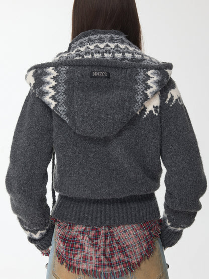 Fair Isle Pony Jacquard Winter Hat