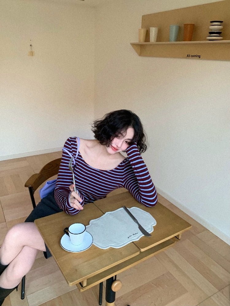 Striped Undershirt with Modern Flair (Stripe Overture)