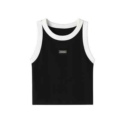 Yuan Hollow Out Knitted Tank Top for Summer