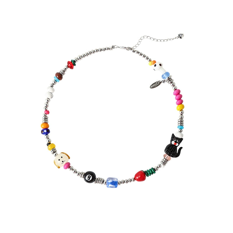 Colored Phone Chain Necklace