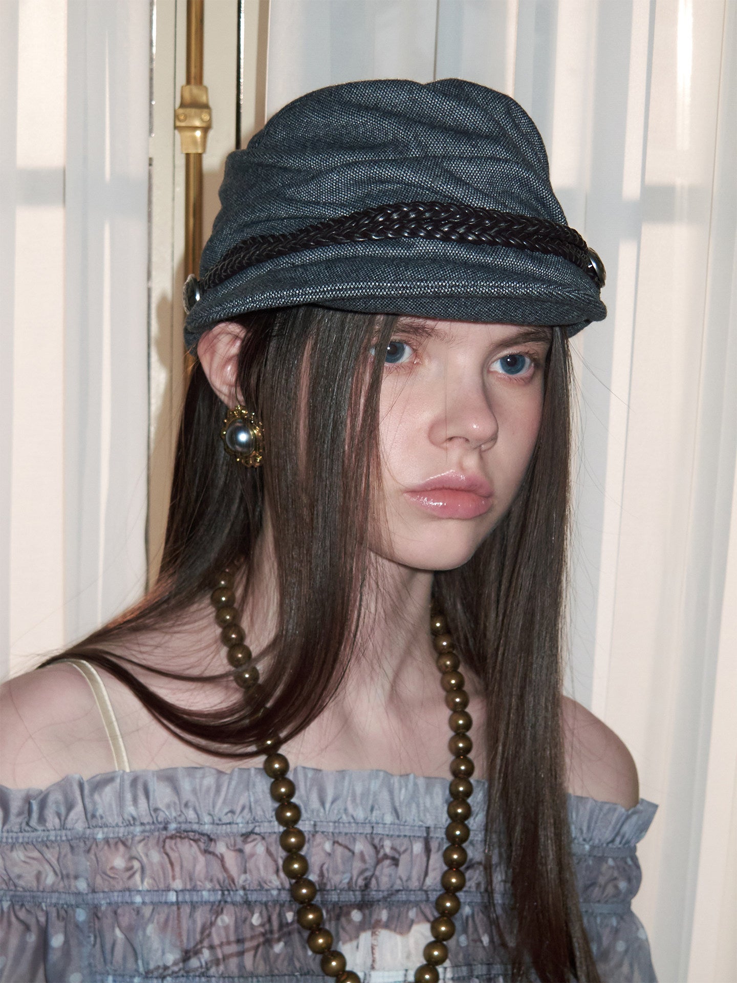 Vintage Pleated Newsboy Cap