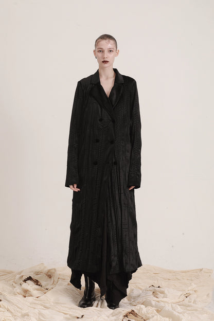 Velvet Long Coat: chaud et polyvalent