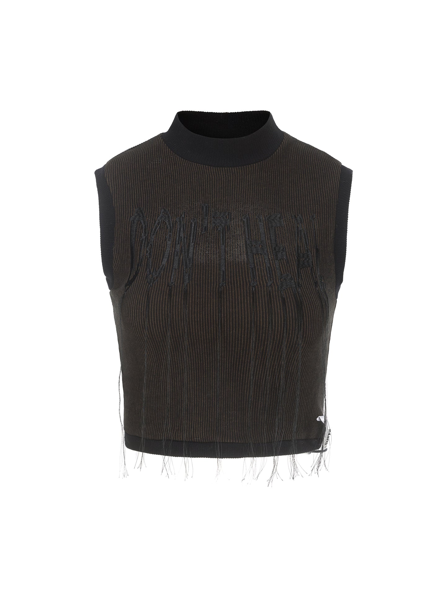 Fringed Knitted Vest | Perfect for Date Parties