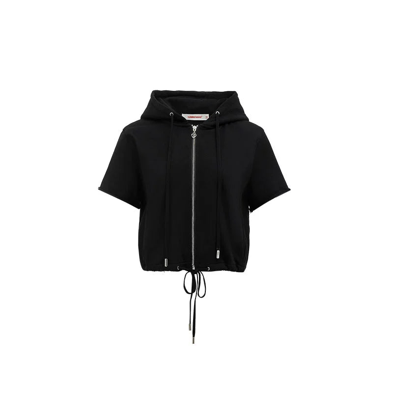 Cat Ear Hoodie Tee – Heavy Short Sleeve Streetwear Top