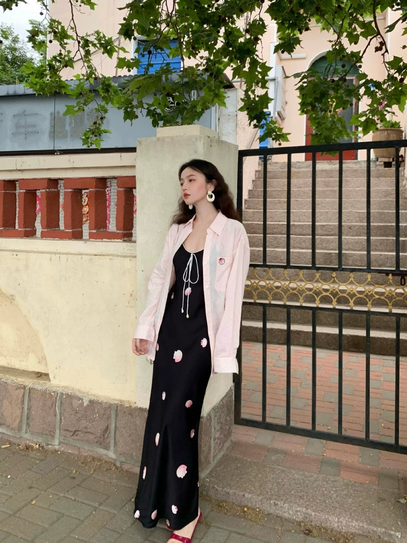 French Silk Print Sundress