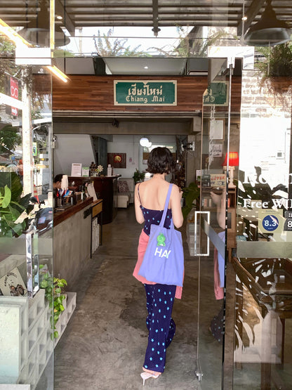 Blue Star Silk Chiffon Maxi Dress