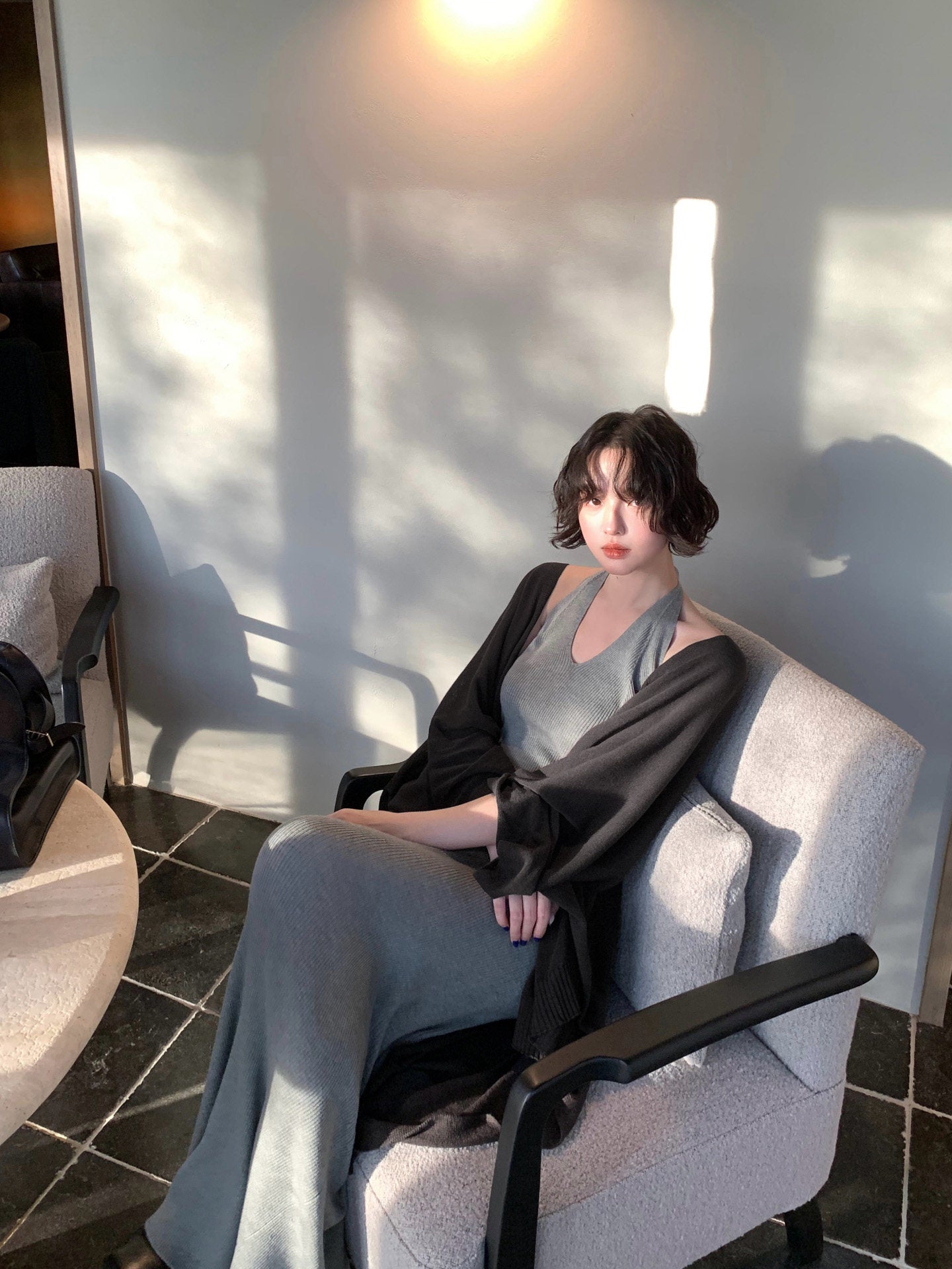 Knitting Language Reversible Knit Cardigan & Shoulder Vest – Hong Kong Retro Style