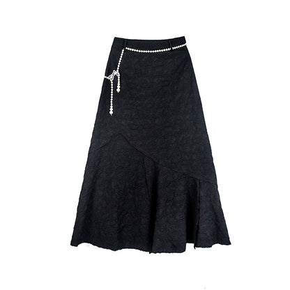 Jacquard A-Line Skirt