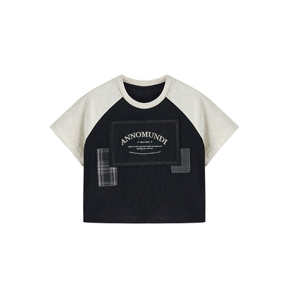 T-shirt Raglan a contrasto