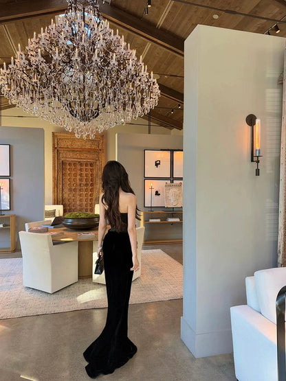 Herringbone Engagement Dress – Luxe Celebrity Party Gown