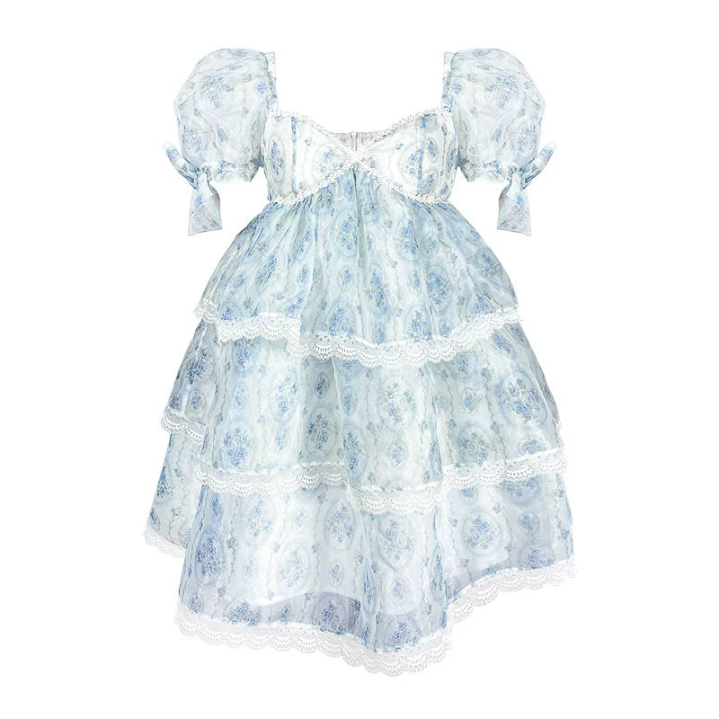 Robe bubble bleu vintage