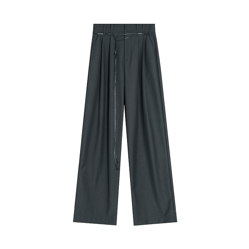 Pantalones casuales avanzados de color gris oscuro
