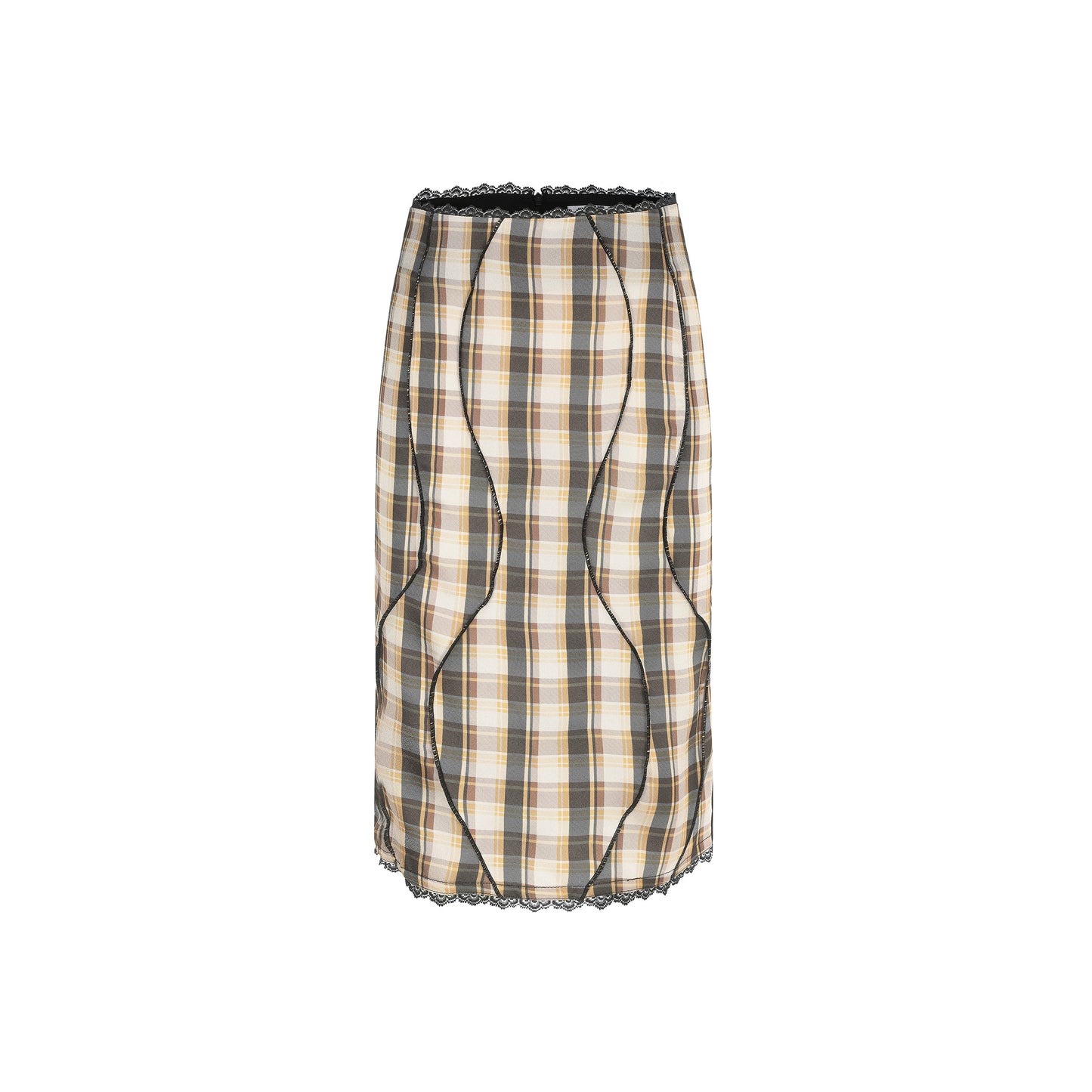 Plaid Silk Suit Skirt | Perfect for Travel When You Have Nothing to Wear