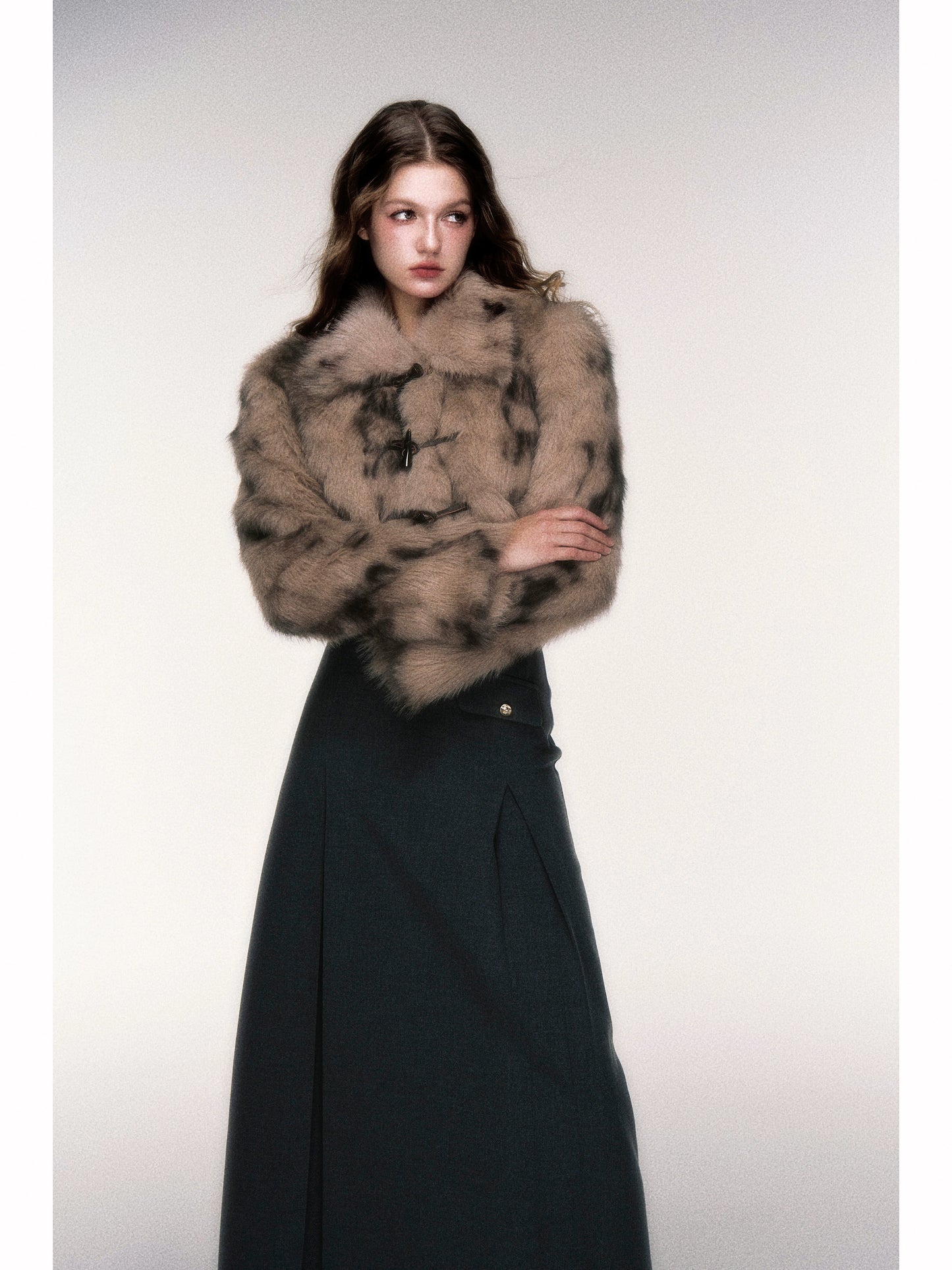 Sweet Cool Leopard Faux Fur Coat - Short