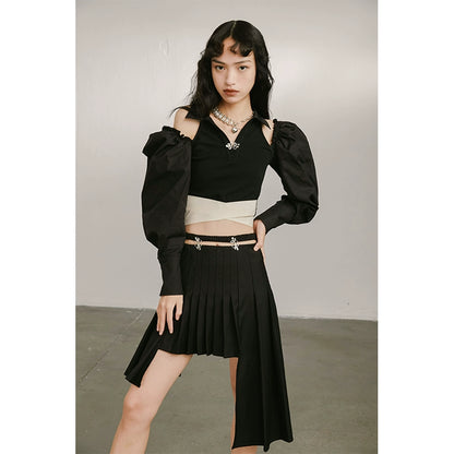 Butterfly A-line - High Waist Half Skirt