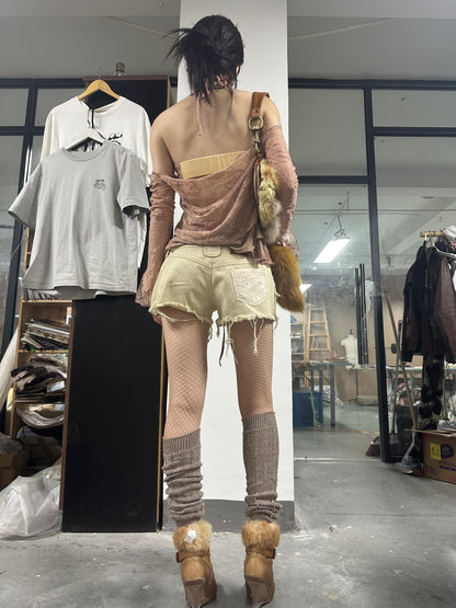 Leopard Floral Low-Rise Shorts – Raw Edge Style