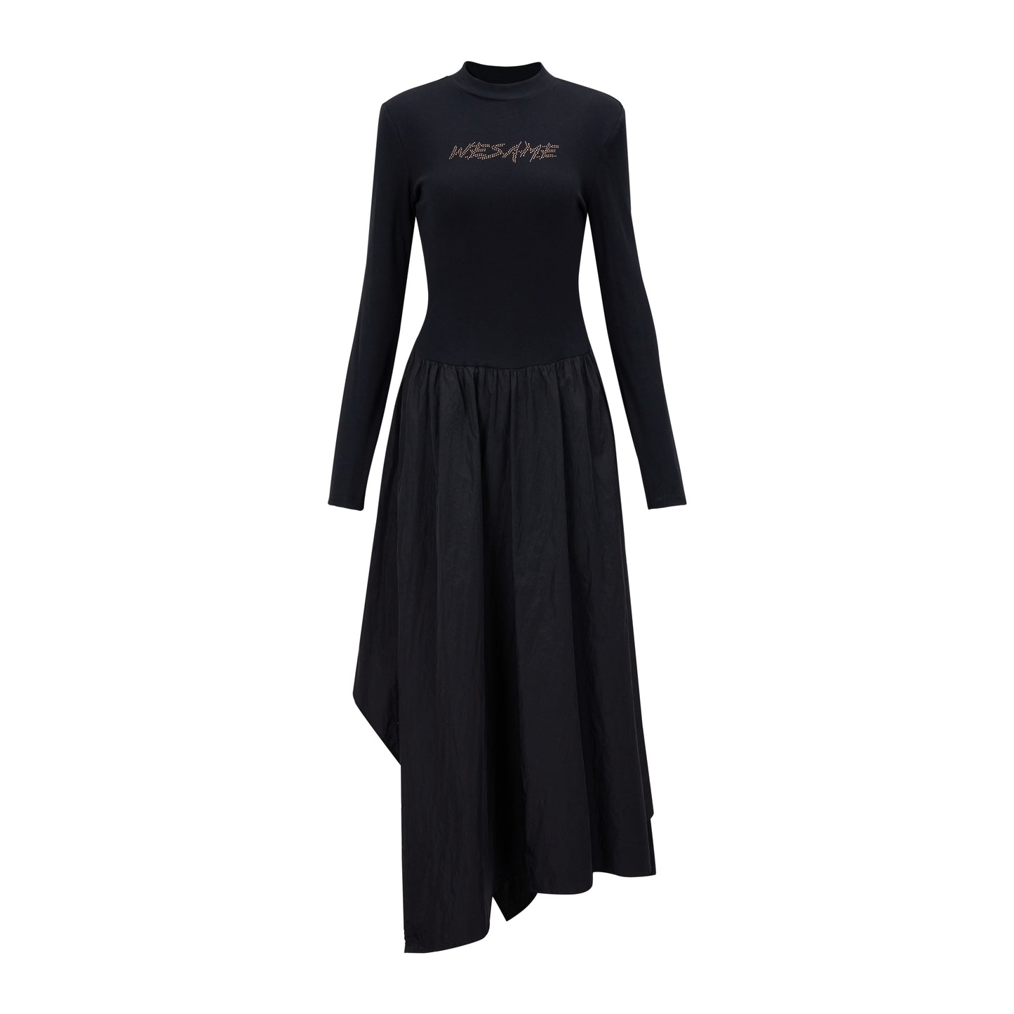 Night Sleepless Black Irregular Long Dress