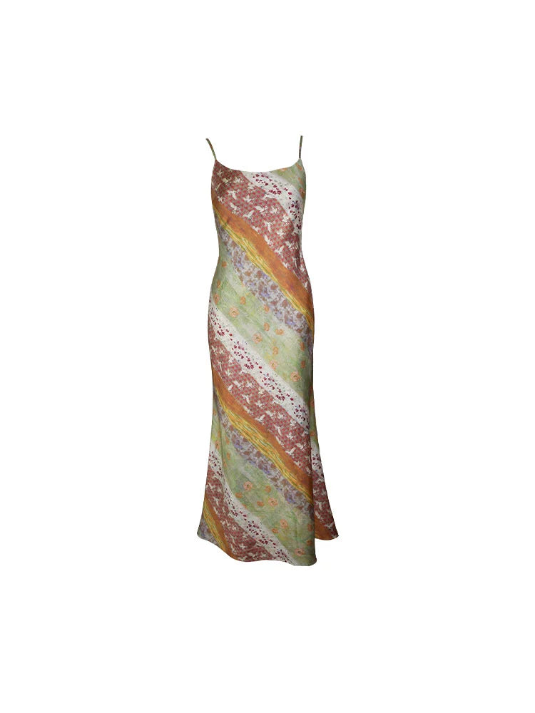 Striped Fishtail Dress - Summer Slimming