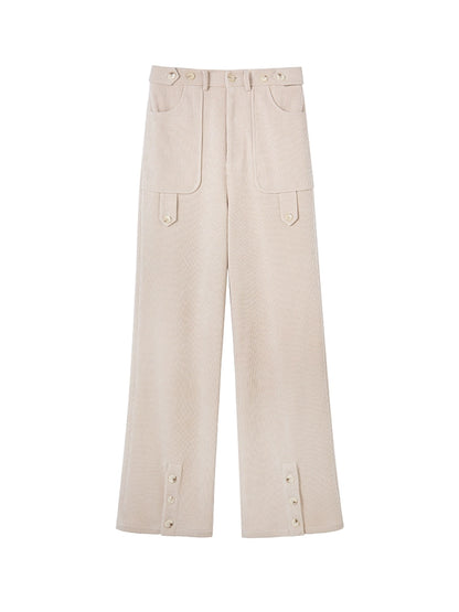 Corduroy - Slimming Split Leg Pants