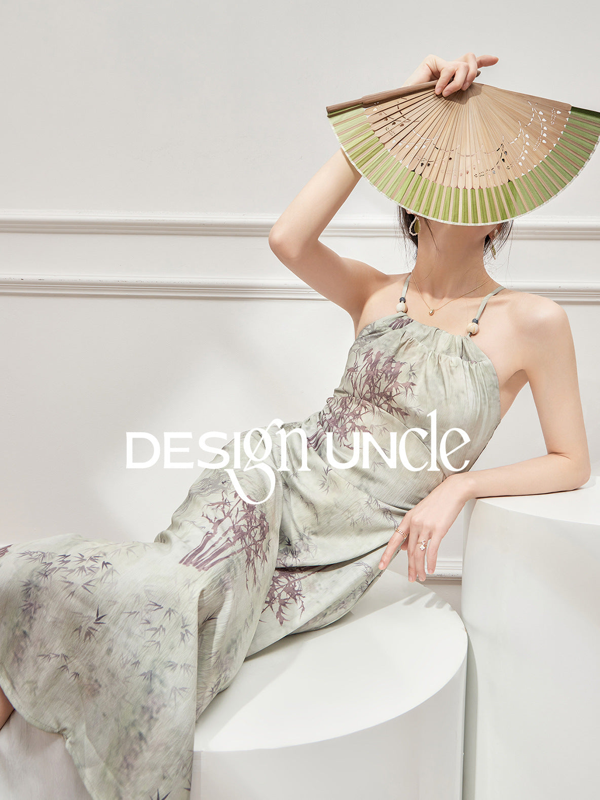 Hanging Neck French Qipao Dress