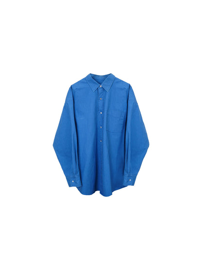 Old Time Cotton Long-Sleeve Slim Shirt – Hong Kong Retro Autumn Staple