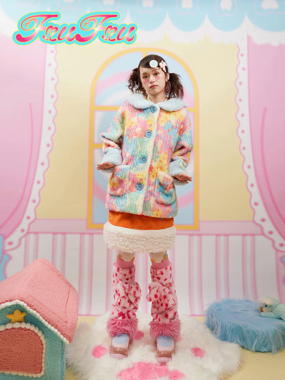 Gollum Store Girls' Room Original Design Printed Cute Autumn/Winter Warm Plush Jacket for Women