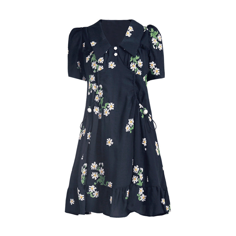 Floral French Dress