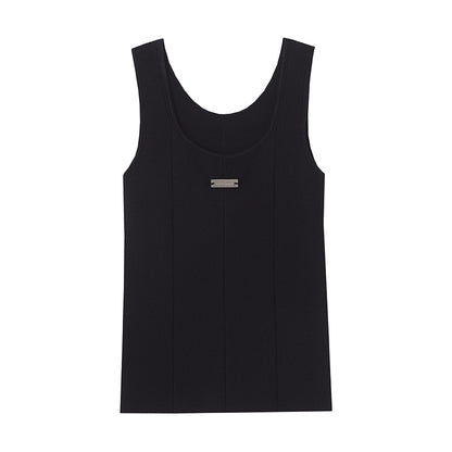 Silk Cashmere Knitted Tank Top