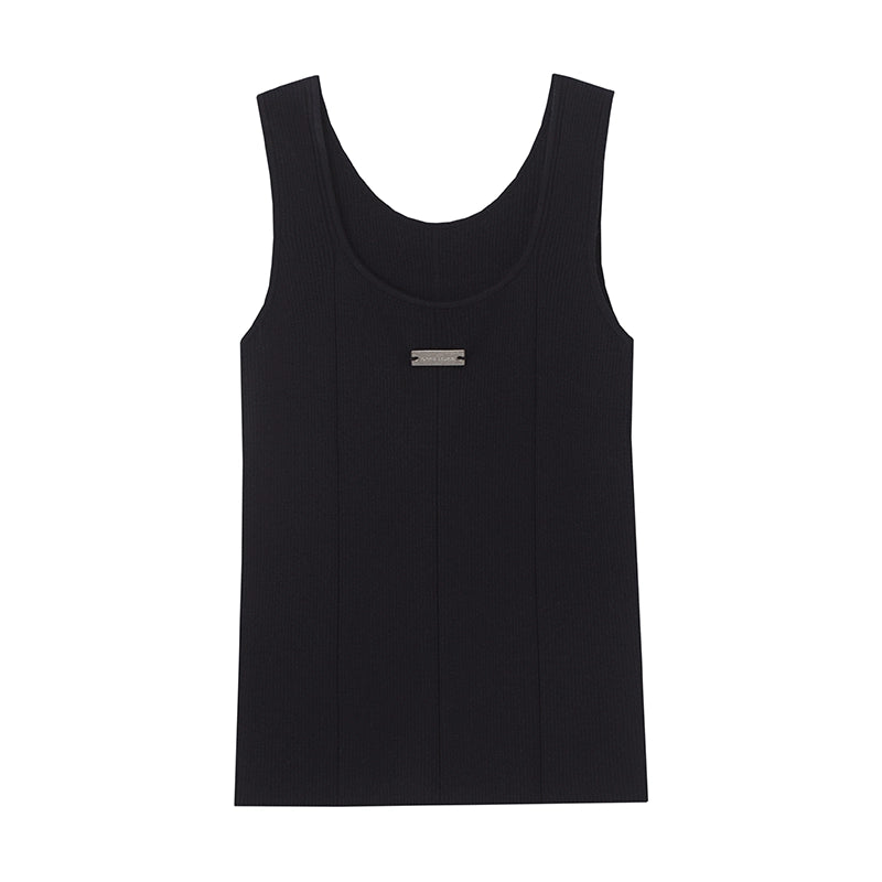 Silk Cashmere Knitted Tank Top