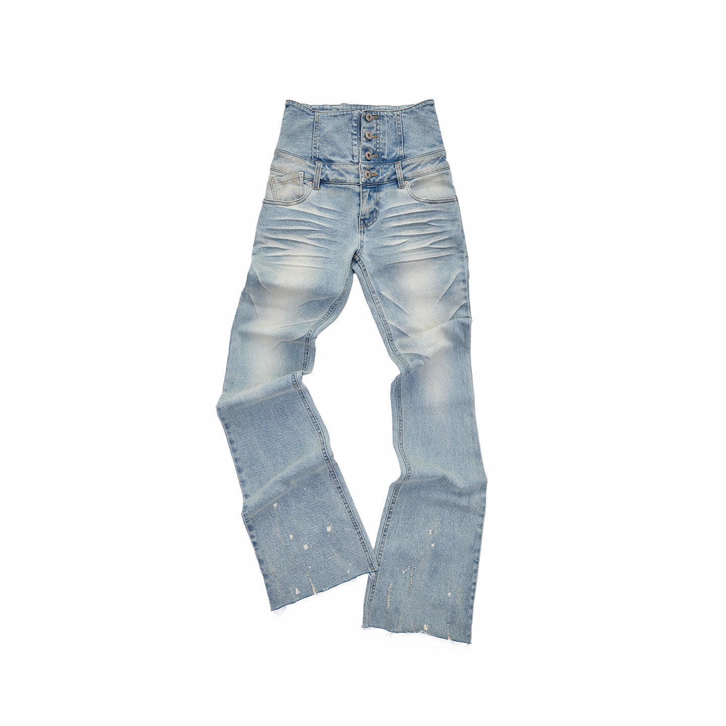 Irregular Bootcut Jeans