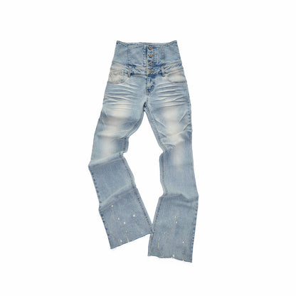 Irregular Bootcut Jeans