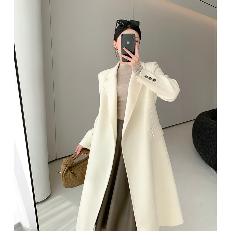 White Wool Coat - Winter