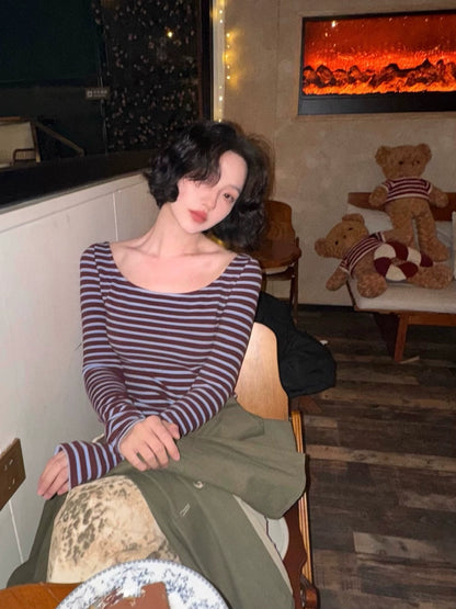 Striped Undershirt with Modern Flair (Stripe Overture)