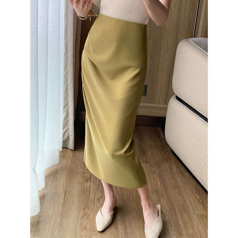 High Waist Split Skirt