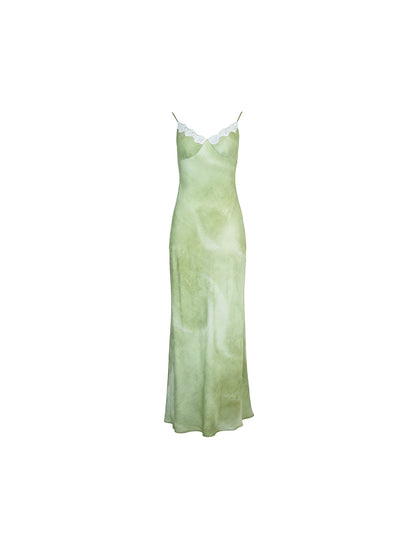 Green in the Clouds Lyocell Lace Dress