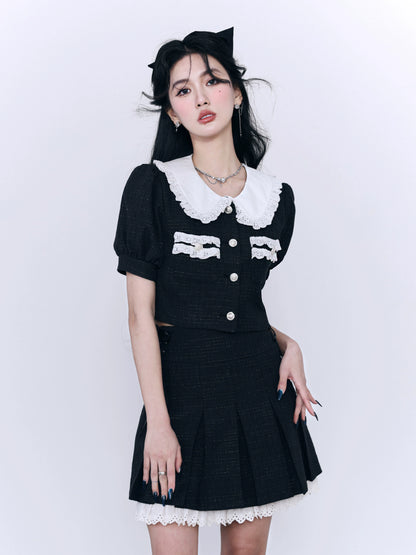 Qianjin Xiaoxiangfeng 100 Pleated Skirt Set