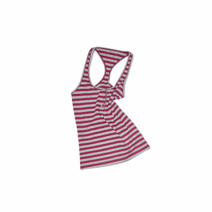 Striped Tank, Cardigan & Trousers Set