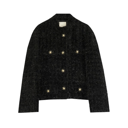 Shiny Short Fur Coat