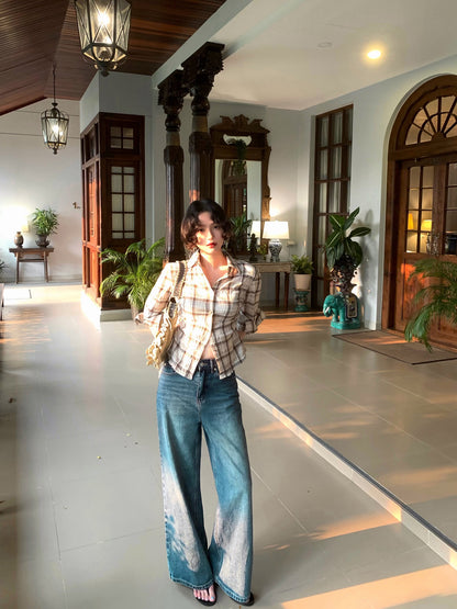 Relaxed Straight-Leg Denim Jeans